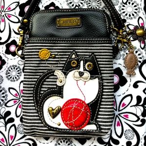 Chala Cellphone Crossbody bag with cat design
